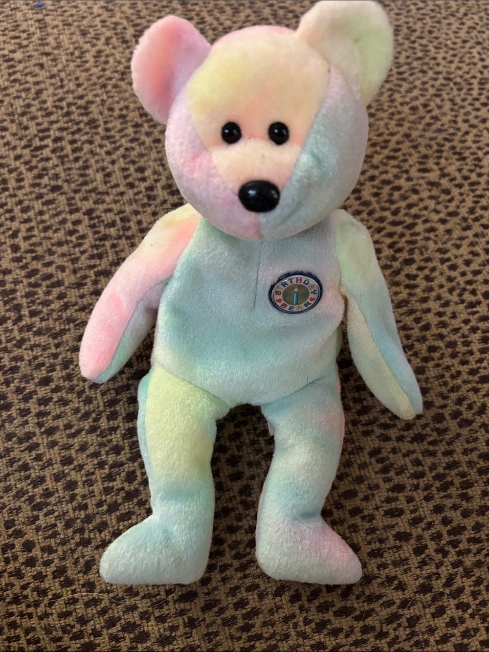Ty Pastel Tie-Dye Bear Plush